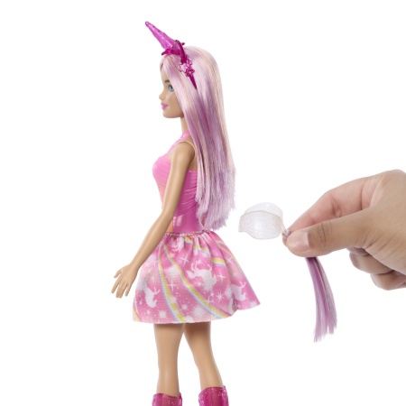 BARBIE PAPUSA BARBIE CU ACCESORII MAGICE DE UNICORN - Img 3