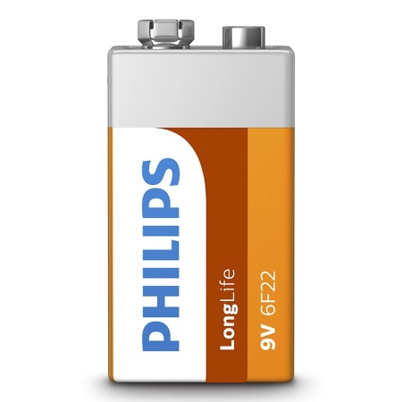 BATERIE PHILIPS 9V 6F22 LONGLIFE B1 BLISTER PHILIPS - Img 3