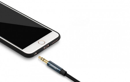Cablu audio UGREEN AV122 Mini 3.5mm AUX 5m (blue) - Img 4