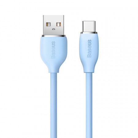 Cablu Baseus, cablu USB - USB Type C 100W 1,2 m lungime Jelly Liquid Silica Gel - albastru