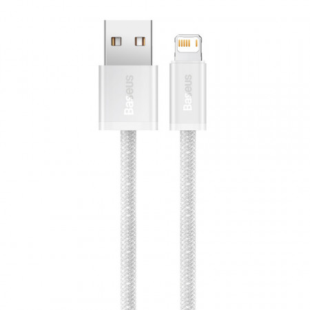 Cablu Baseus Dynamic USB la Lightning, 2,4 A, 2 m (alb) - Img 2