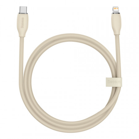 Cablu Baseus, USB tip C - cablu Lightning 20W, 2 m lungime Jelly Liquid Silica Gel - rose