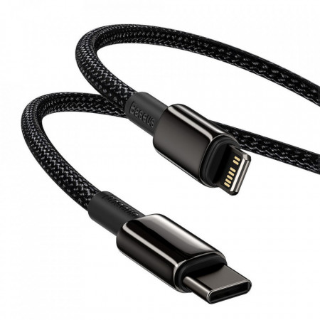 Cablu Baseus USB Type C - Lightning Fast Charging Power Delivery 20 W 2 m black (CATLWJ-A01) - Img 3