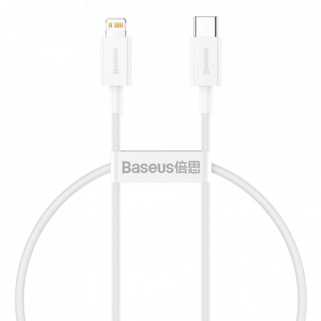 Cablu Baseus USB Type C - Lightning Power Delivery 20 W 1.5 m White (CATLYS-02)