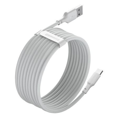 Cablu de date Baseus Simple Wisdom USB la USB-C 5A (2PCS/Set）1.5m alb - Img 5