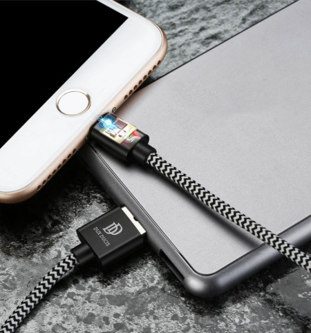 Cablu de date Dux Ducis USB la Lightning 2.1A - 3m - Img 7