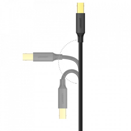 Cablu de imprimanta Ugreen USB tip B (mascul) - USB 2.0 (mascul) 480 Mbps 1 m negru (US135 20846) - Img 6