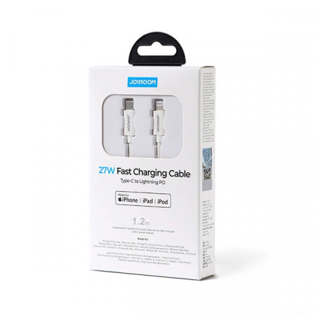 Cablu Joyroom MFi USB tip C - Lightning 27W PD 1.2m alb (S-M430) - Img 2