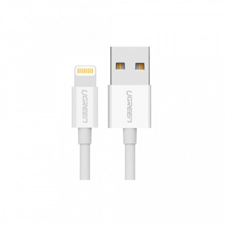 Cablu Lightning placat cu nichel UGREEN MFi 1m cablu (alb) - Img 3