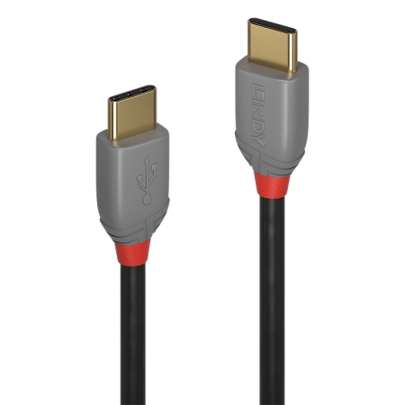 Cablu Lindy 2m USB 2.0 Type-C, Anthra - Img 2