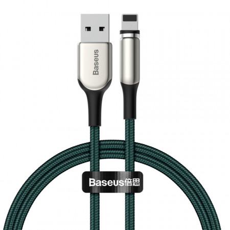Cablu magnetic Baseus Zinc Lightning USB 2A 1m verde