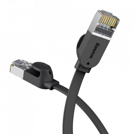 Cablu patchcord Ethernet plat Baseus RJ45 Cat 6 1000Mbps 3 m negru (PCWL-C01) - Img 2