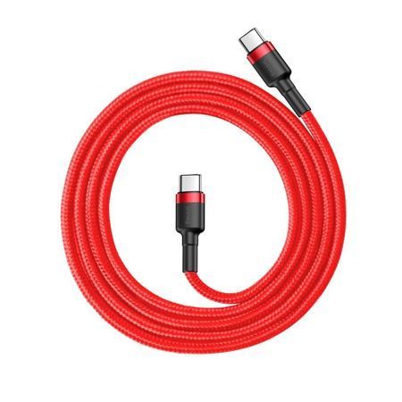 Cablu Type C BASEUS PD PD2.0 , 60W , 20V 3A QC3.0 , 1M , rosu - Img 4