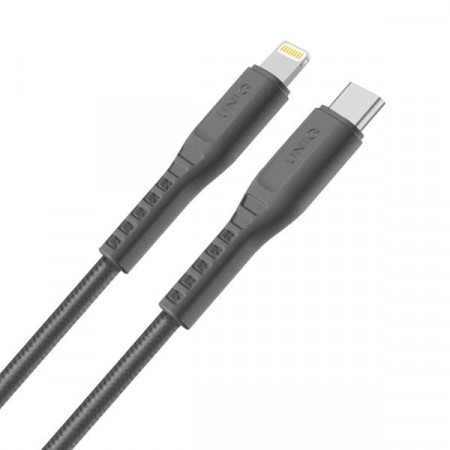 Cablu UNIQ MFI Flex USB-C la Lightning 18W - gri, 1.2 m - Img 2