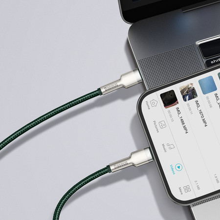 Cablu USB-C Baseus pentru Lightning 2m (verde) - Img 2