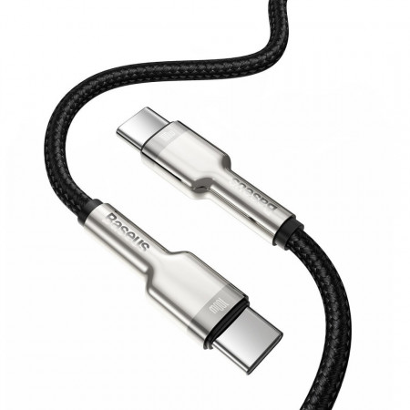 Cablu USB-C la USB-C Baseus Cafule, 100W, 2m (negru) - Img 6