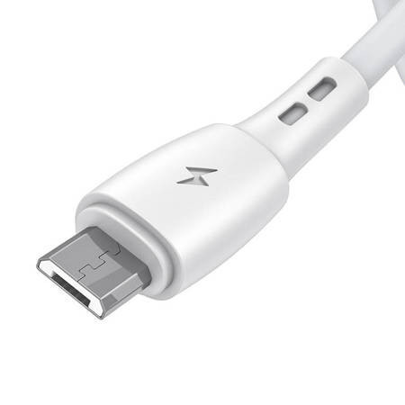 Cablu USB la Micro USB Vipfan Racing X05, 3A, 2m (alb)