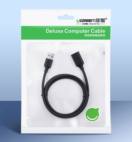Cablu USB Ugreen prelungitor, „US129” USB (T) to USB (M), 5m, negru - Img 2