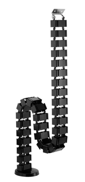Canal cablu flexibil Blackmount CC10-1, 107x129x1285mm, negru - Img 2