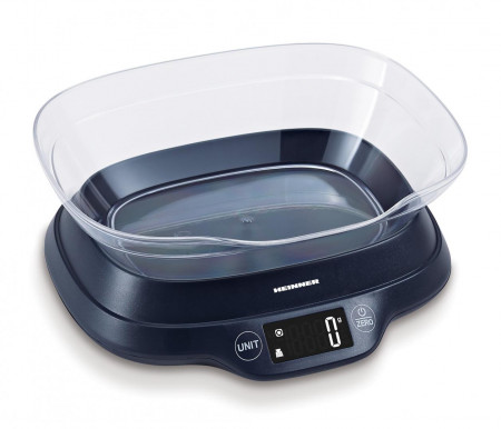 Cantar de bucatarie cu bol Heinner HKSB-TC5P, 5 Kg, 1 g, touch control, tara, functie cantarire lichide, display LCD, bol plastic - Img 2