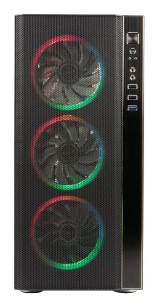 Carcasa SPACER RAINBOW, Mid-Tower, fara sursa, ATX, Black - Img 16