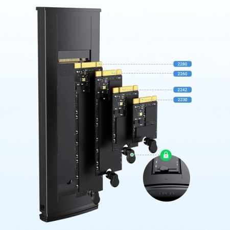 Carcasa Ugreen CM578 15512 pentru unitate M.2 NVMe 10Gbps - negru + cablu USB-C / USB-A + cablu USB-C / USB-C - Img 2