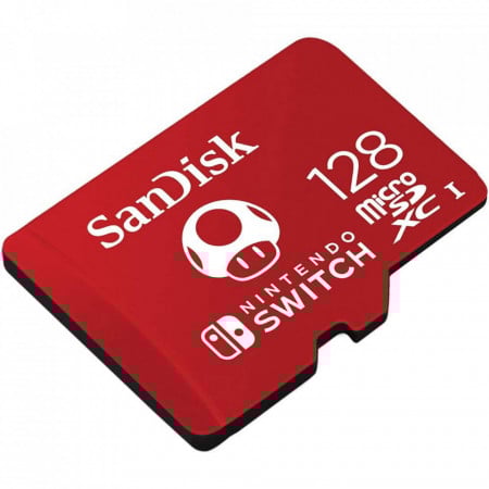 Card de memorie SanDisk micro SDXC pentru Nitendo Switch, 128 GB, UHS-I, Class 10, 100 Mb/s - Img 2
