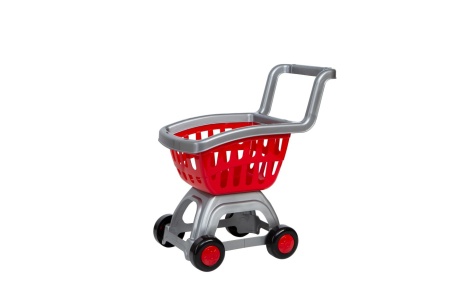 CARUCIOR CUMPARATURI ROSU ARGINTIU - Img 2