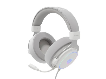 Casti cu fir Genesis Neon 764 alb - Img 6