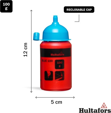 Cretă de Trasat Albastră Hultafors 100 g, Rezistentă la Apă și Vânt, Pigment Intens pentru Linii Vizibile și Durabile, Utilizare Interior și Exterior - Img 5