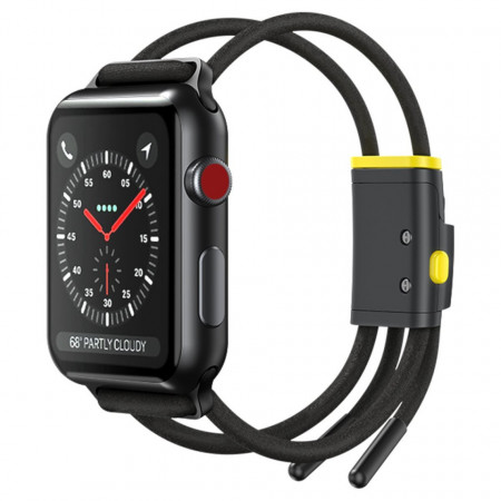Curea Baseus Let's Go pentru Apple Watch 3/4/5 38 mm / 40 mm (gri și galben) - Img 6
