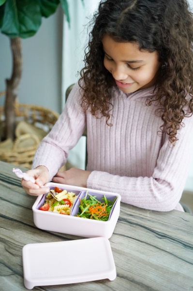 CUTIE PRANZ BENTO CU COMPARTIMENTE DETASABILE, MELII, PINK PURPLE - Img 3