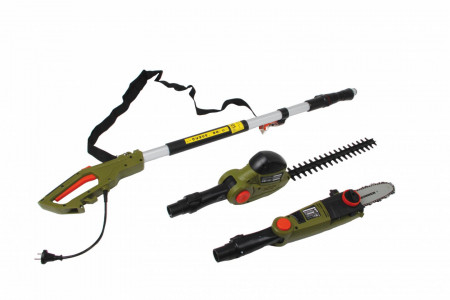 Drujba multifunctionala Heinner VMT001, drujba 750W, trimmer pentru crengi/gard viu 500W