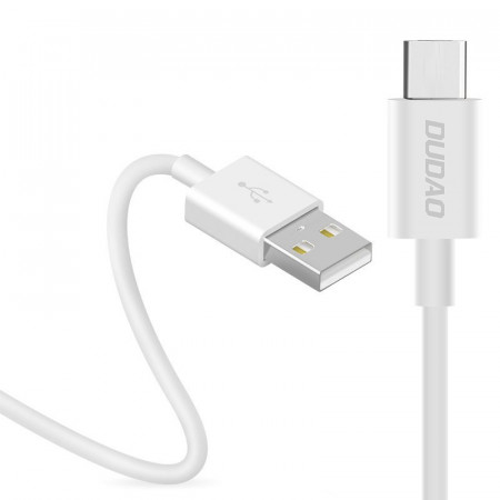 Dudao USB / TYPE C cablu de incarcare a datelor 3A 1m alb (alb L1T)