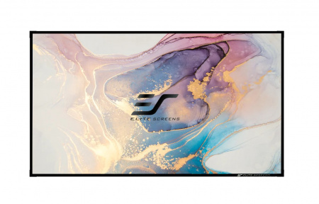 Ecran de proiectie ptr ALR LONG THROW, 299 x 168 cm, Full Grey, Elitescreens DWF135DHD3, rama fixa, format 16:9 - Img 2