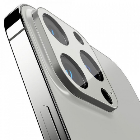 Folie protectie camera SPIGEN OPTIK.TR CAMERA PROTECTOR 2-PACK IPHONE 13 Pro / 13 Pro Max Silver - Img 7
