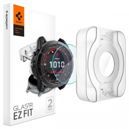 Folie protectie Spigen GLAS.TR "EZ-FIT" 2 PACHET GARMIN FENIX 7X TRANSPARENT