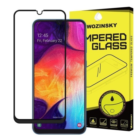 Folie Sticla Wozinsky Super Tough pentru Samsung Galaxy A40, 5D, Full Screen, Full Glue, Negru - Img 3