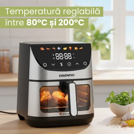 FRITEUZA CU AER CALD AIRFRYER 1600W DAEWOO - Img 9
