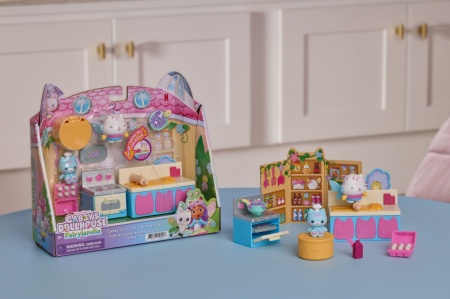 GABBYS DOLLHOUSE FAIRYLANDIA SET DE JOACA BUCATARIA MAGICA A PISICII CAKEY CU FIGURINE SI ACCESORII - Img 2