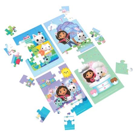 GABBYS DOLLHOUSE SET 4 PUZZLE DIN LEMN - Img 2