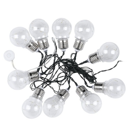 GHIRLANDA SOLARA LED 1W X 10 IP44 3000K - Img 2