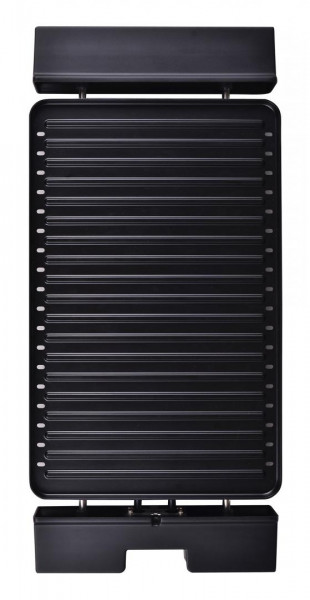 Gratar electric Heinner HEG-F1800, 1800 W, placa detasabila cu invelis anti-adeziv, placa 41 x 26 cm, Negru/Inox - Img 2
