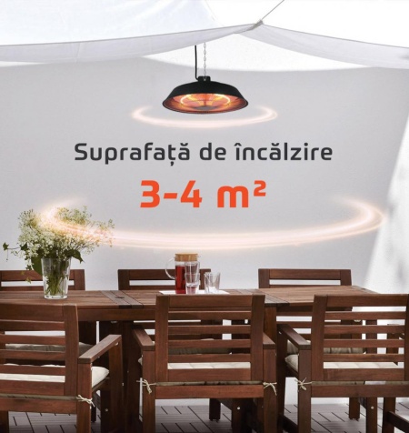 HR Incalzitor electric de tavan 1500W - Img 6