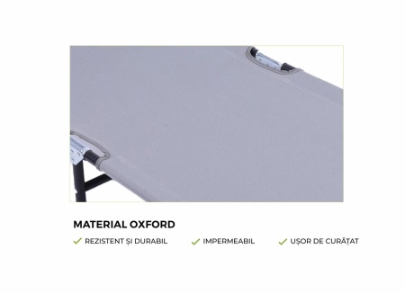 HR SEZLONG CU PARASOLAR 186X55X24 GRI - Img 5