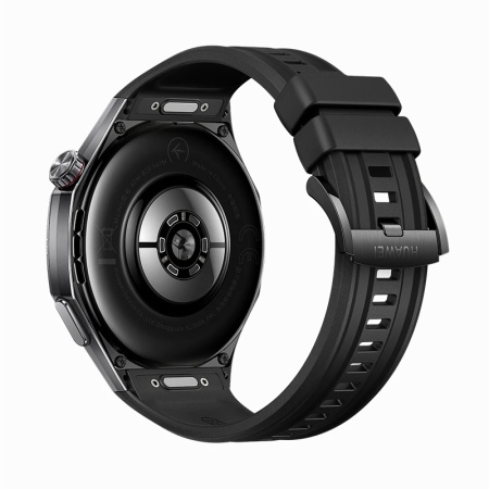 HUAWEI WATCH GT 6 Pro 46mm Black Titanium Alloy Case, Curea Black Fluoroelastomer - Img 3