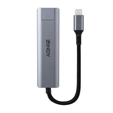 Hub Lindy USB3.2 Gigabit Ethernet, gri - Img 5