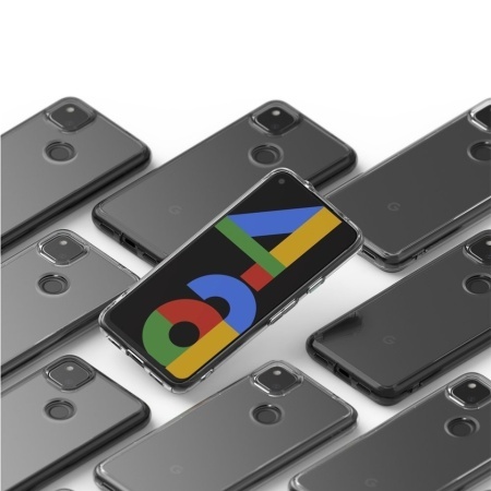 Husa Premium Ringke Fusion Compatibila Cu Google Pixel 4a, transparenta Fumurie - Img 2
