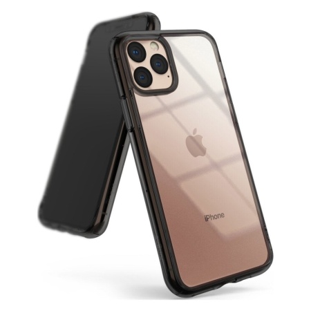 Husa Ringke Fusion PC cu Black Bumper TPU pentru Apple iPhone 11 Pro, Transparent - Img 3