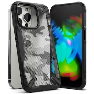 Husa telefon pentru iPhone 12 / 12 Pro, Fusion X Design, Ringke, camo black - Img 2